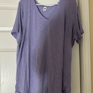 Old Navy Lavender V-Neck Tee